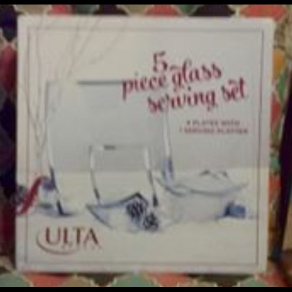 Ultra Beauty 5 Piece Glass Serving Set